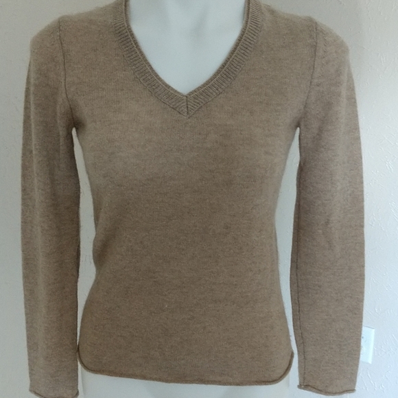 Marina Luna Sweaters - COMING SzXSm CASHMERE 2ply Double V Neck Detail Marina Luna NWT Copy